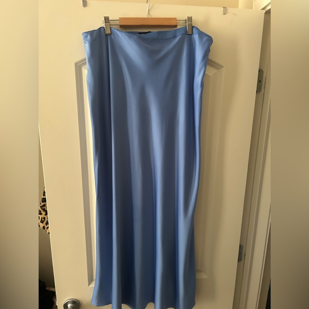 Express satin maxi skirt